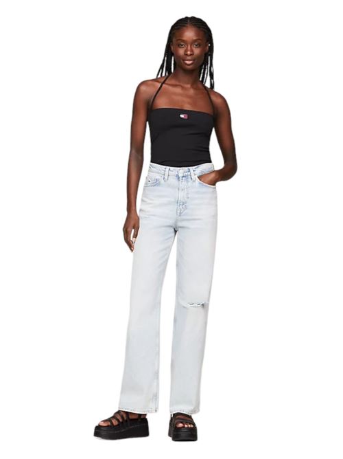 TJW SLIM RIB BADGE S TOMMY JEANS | DW0DW17895/BDS